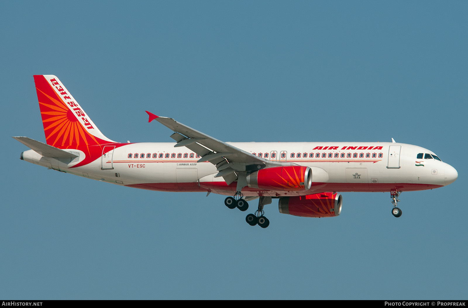 Aircraft Photo of VT-ESC | Airbus A320-231 | Air India | AirHistory.net #589381
