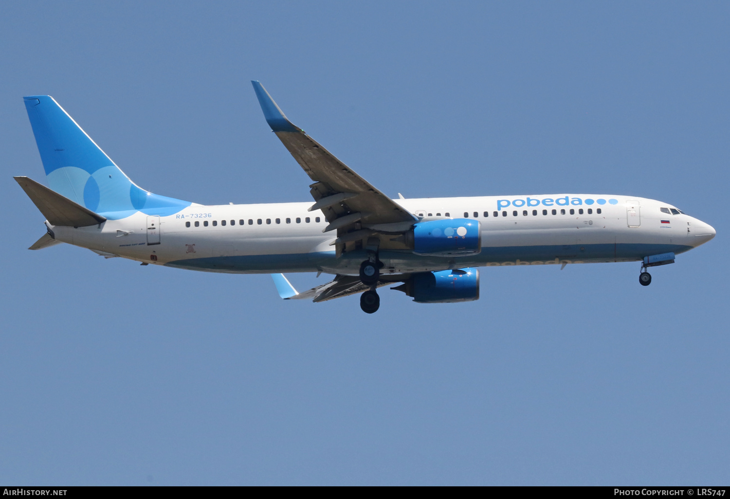 Aircraft Photo of RA-73236 | Boeing 737-8LJ | Pobeda Airlines | AirHistory.net #589390