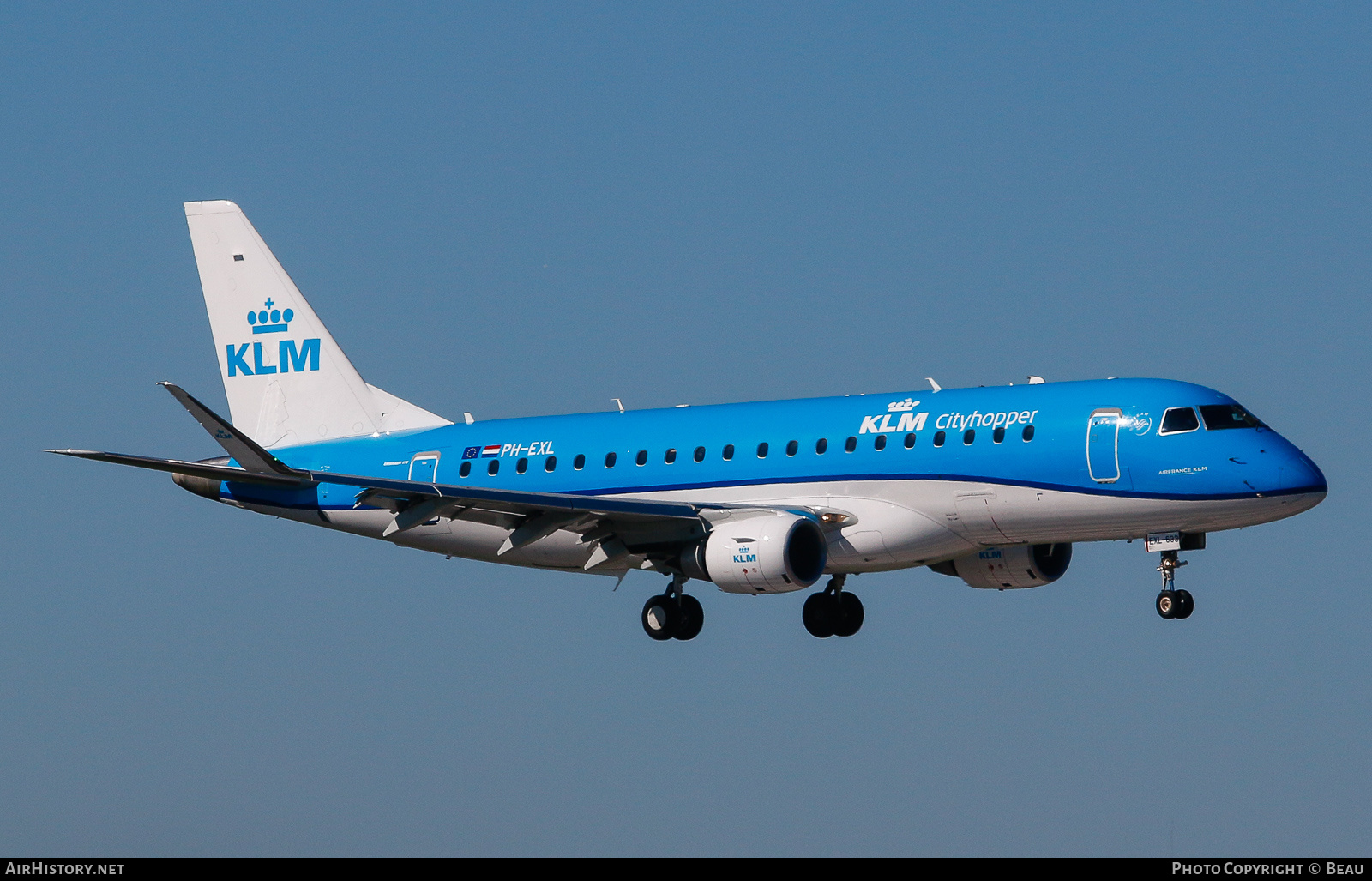 Aircraft Photo of PH-EXL | Embraer 175STD (ERJ-170-200STD) | KLM Cityhopper | AirHistory.net #589391