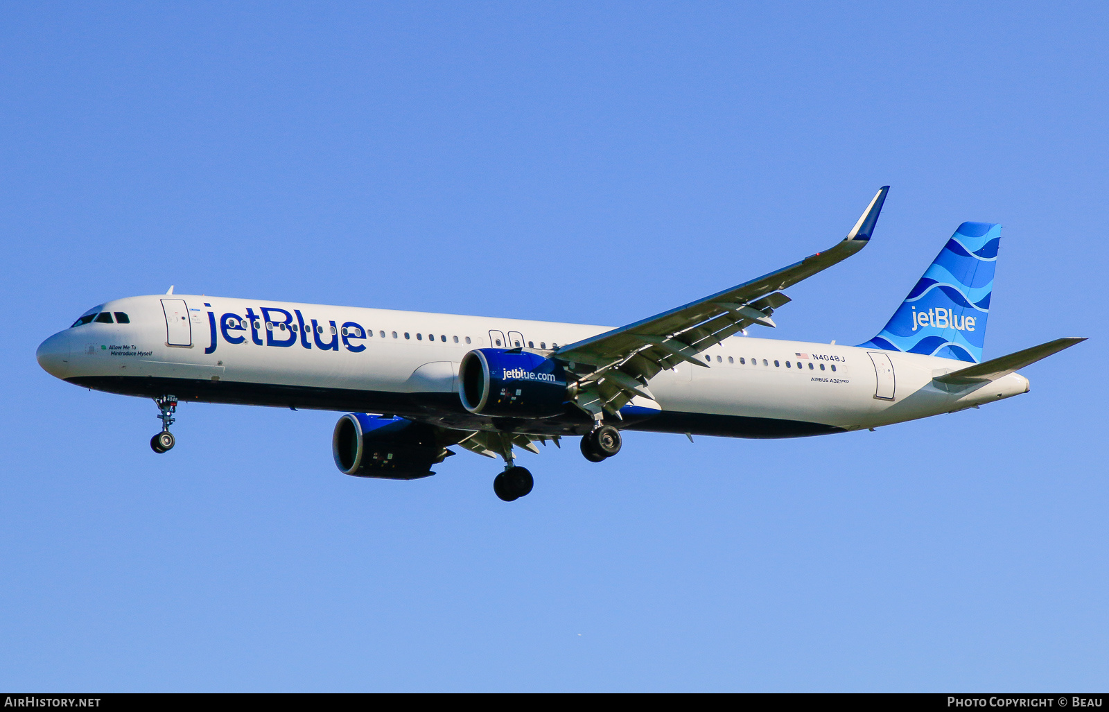 Aircraft Photo of N4048J | Airbus A321-271NXLR | JetBlue Airways | AirHistory.net #589413