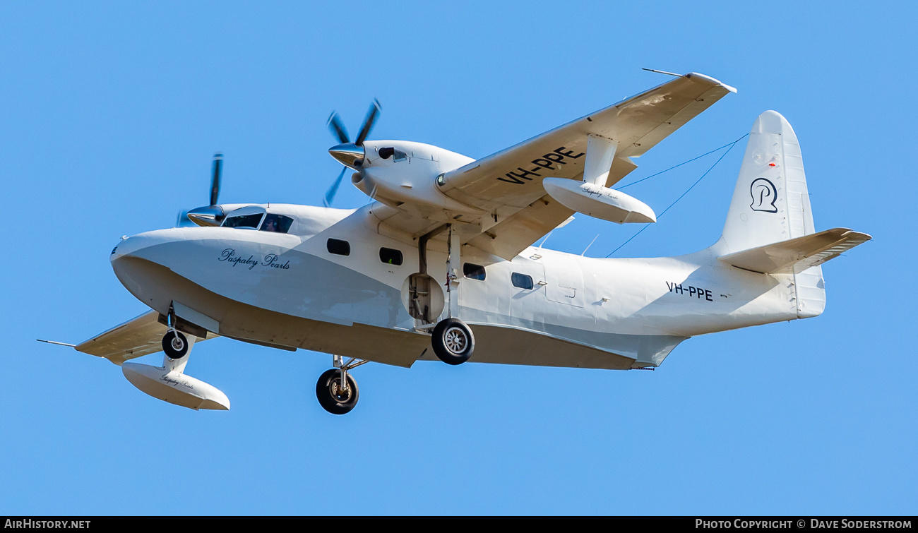 Aircraft Photo of VH-PPE | Paspaley G-73AT Turbo Mallard | Paspaley Pearls | AirHistory.net #589417