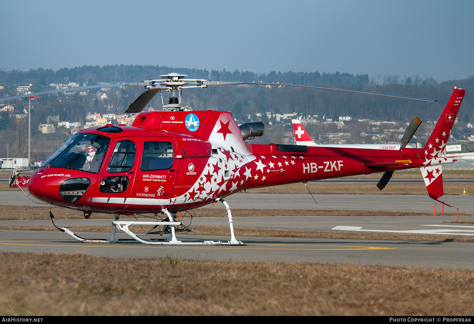 Aircraft Photo of HB-ZKF | Aerospatiale AS-350B-3+ Ecureuil | Air Zermatt | AirHistory.net #589427