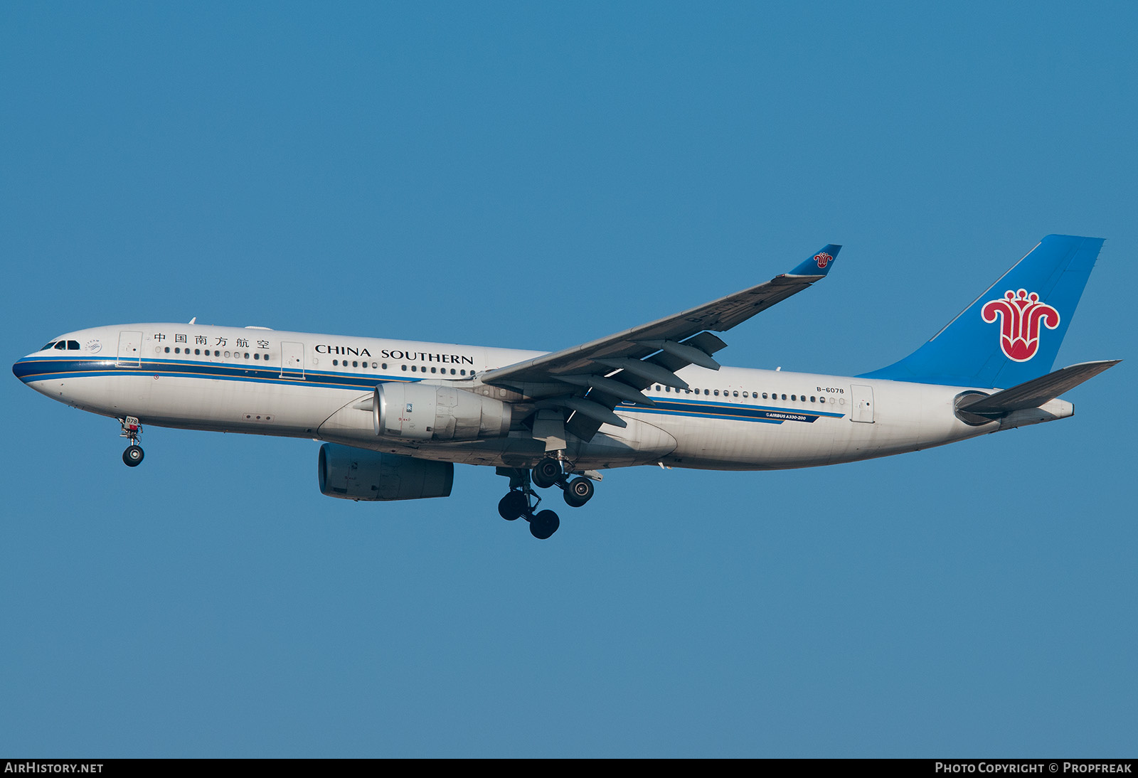 Aircraft Photo of B-6078 | Airbus A330-243 | China Southern Airlines | AirHistory.net #589435