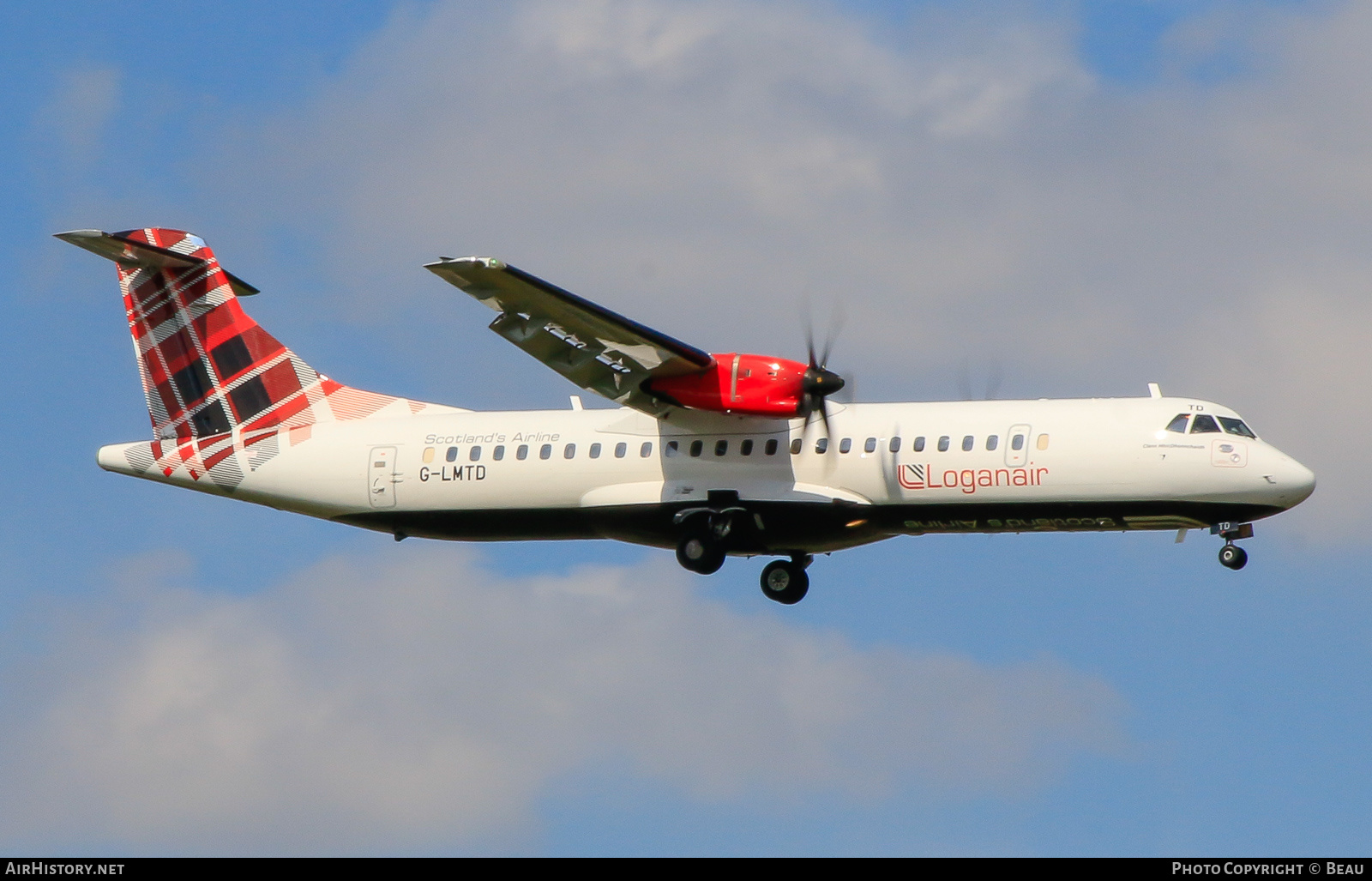 Aircraft Photo of G-LMTD | ATR ATR-72-600 (ATR-72-212A) | Loganair | AirHistory.net #589451