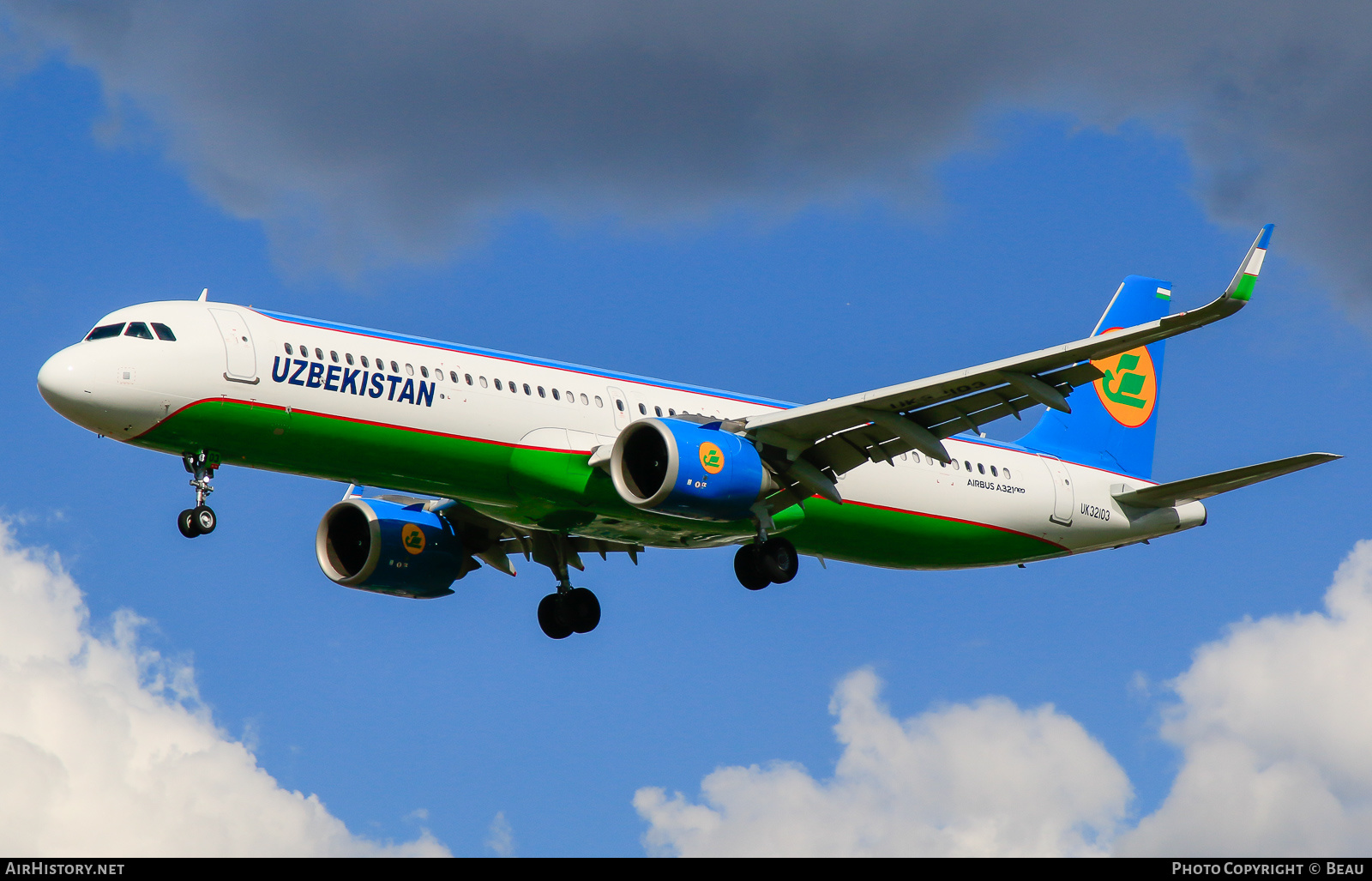 Aircraft Photo of UK32103 | Airbus A321-253NX | Uzbekistan Airways | AirHistory.net #589455