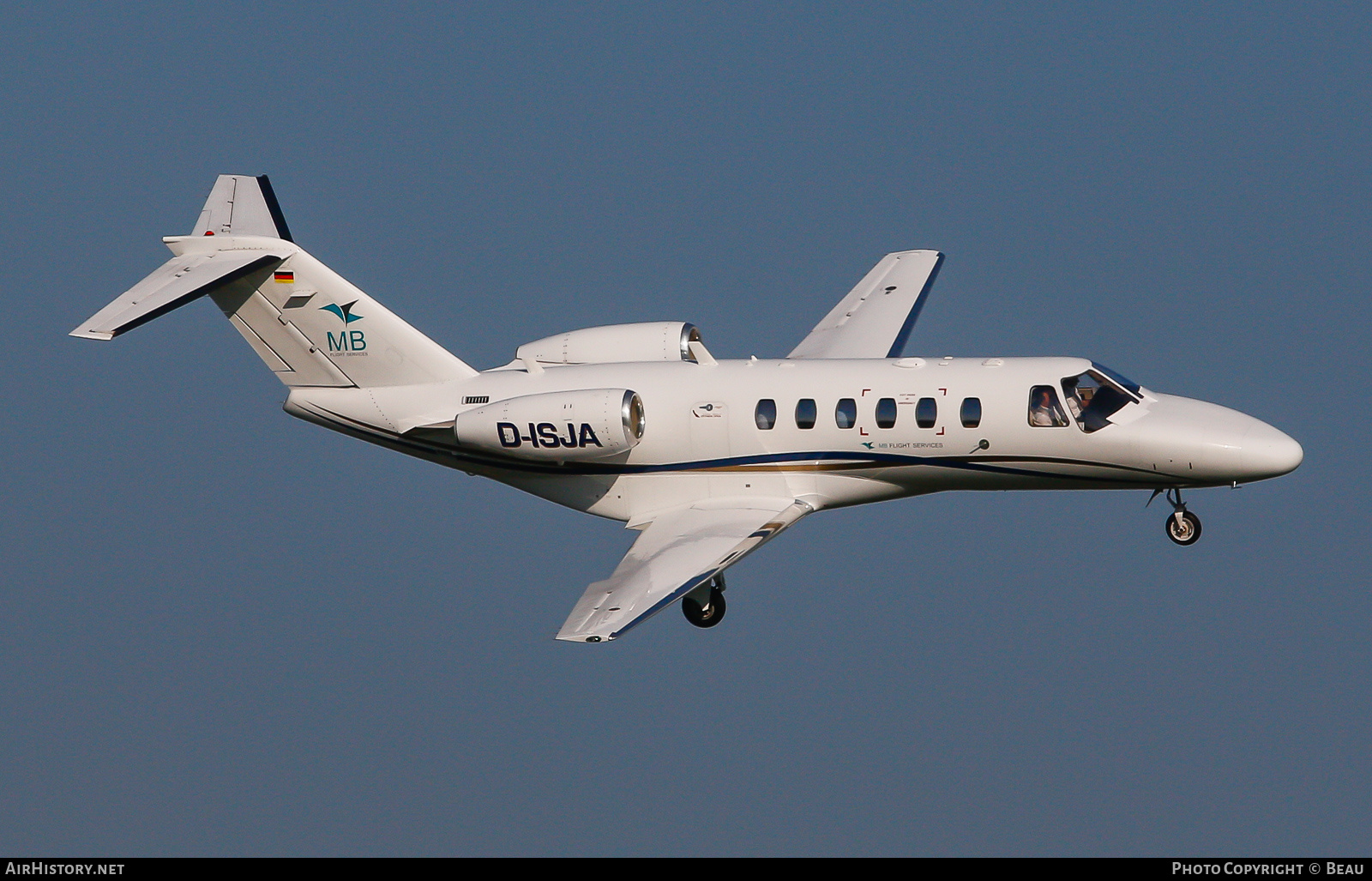 Aircraft Photo of D-ISJA | Cessna 525A CitationJet CJ2+ | MB Flight Services | AirHistory.net #589466