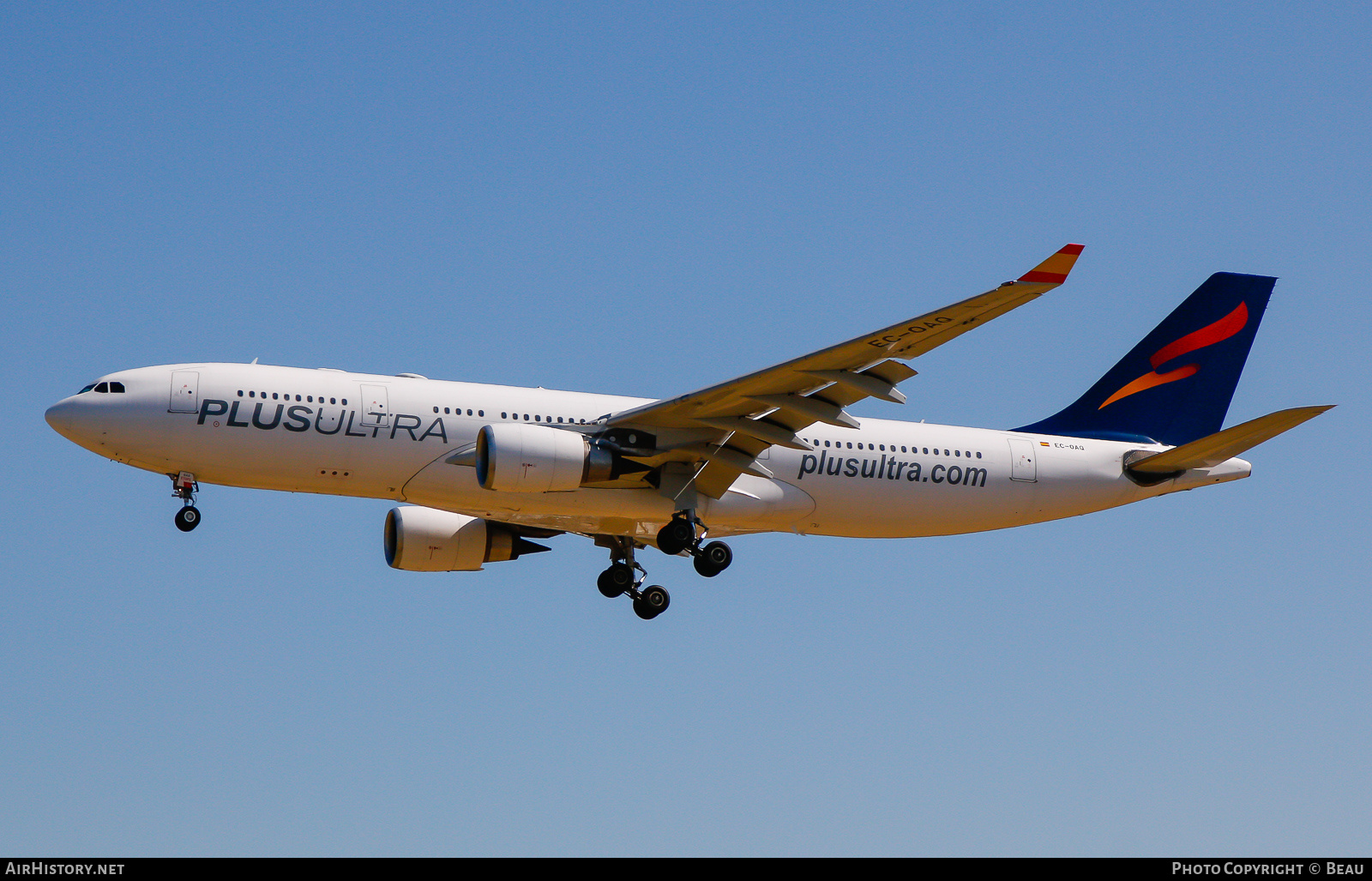 Aircraft Photo of EC-OAQ | Airbus A330-202 | Plus Ultra Líneas Aéreas | AirHistory.net #589468