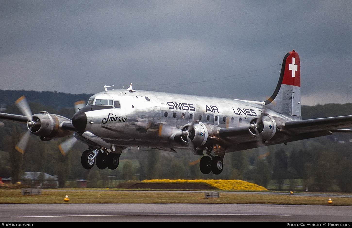 Aircraft Photo of ZU-ILI / HB-ILI | Douglas DC-4-1009 | Swissair - Swiss Air Lines | AirHistory.net #589582