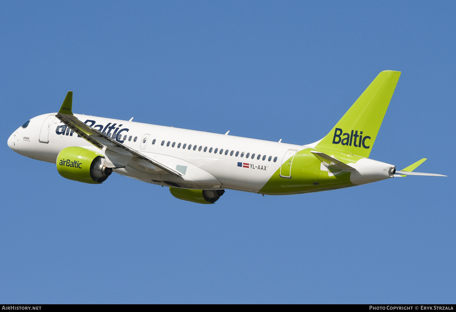 Aircraft Photo of YL-AAX | Airbus A220-371 (BD-500-1A11) | AirBaltic | AirHistory.net #589740