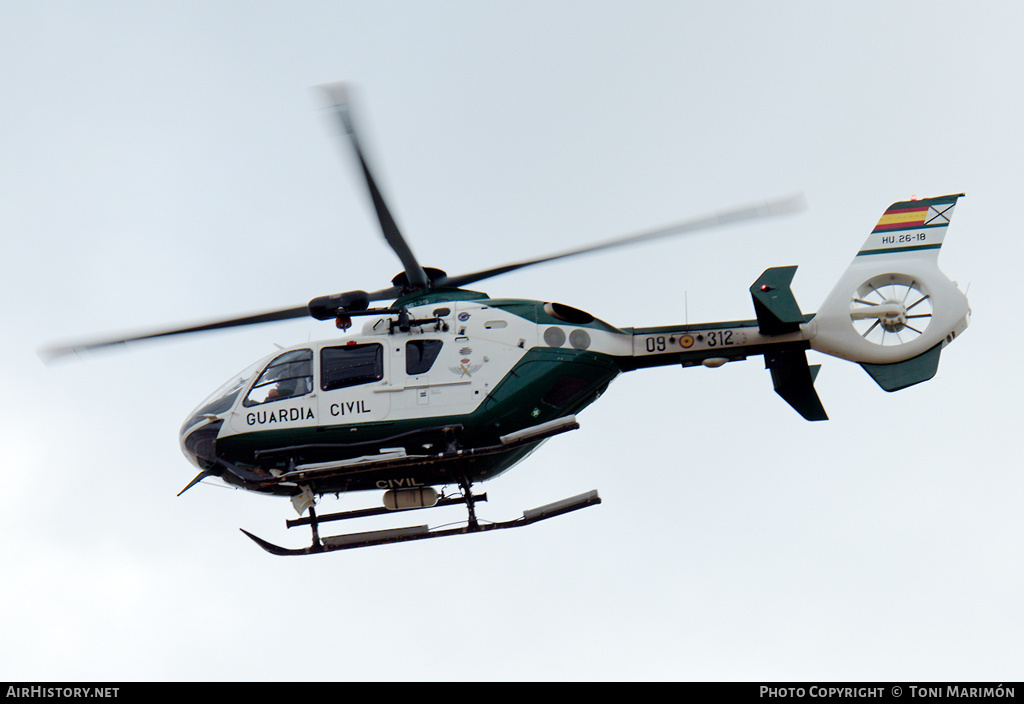Aircraft Photo of HU.26-18 | Eurocopter EC-135P-2+ | Spain - Guardia Civil | AirHistory.net #589776