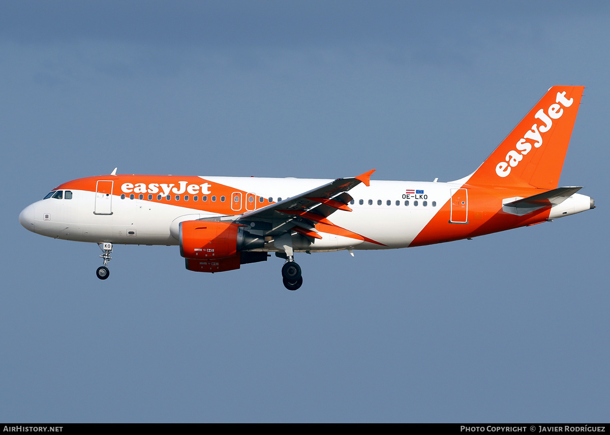 Aircraft Photo of OE-LKO | Airbus A319-111 | EasyJet | AirHistory.net #589783