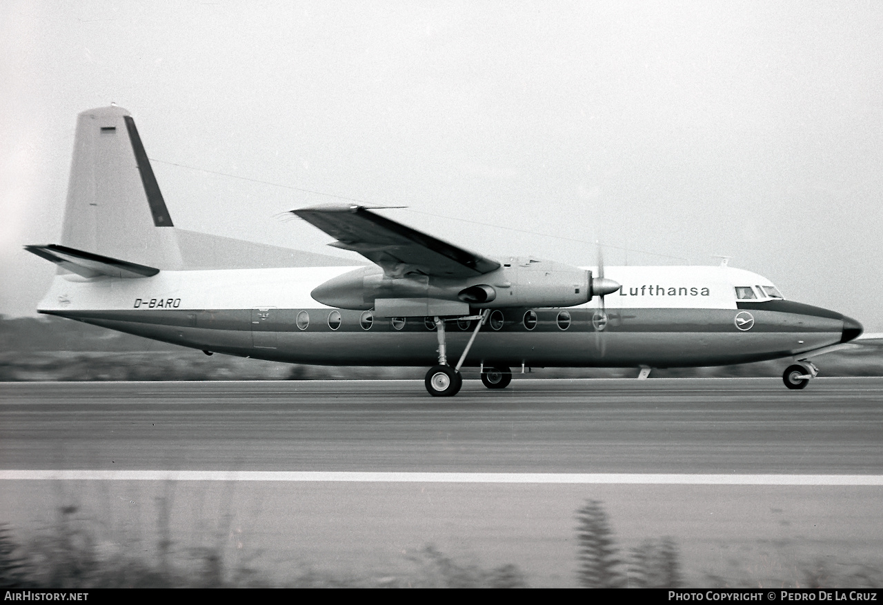 Aircraft Photo of D-BARO | Fokker F27-400 Friendship | Lufthansa | AirHistory.net #589797