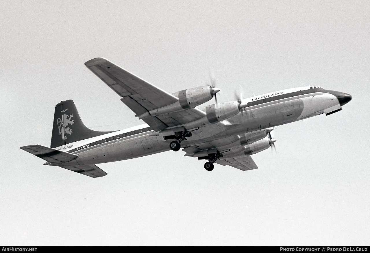 Aircraft Photo of G-AOVH | Bristol 175 Britannia 312 | Caledonian Airways | AirHistory.net #589810