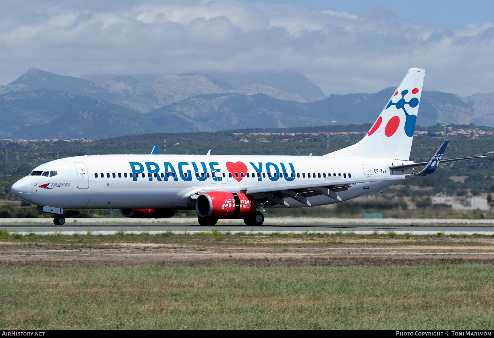 Aircraft Photo of OK-TVX | Boeing 737-8Z9 | Travel Service | AirHistory.net #589841