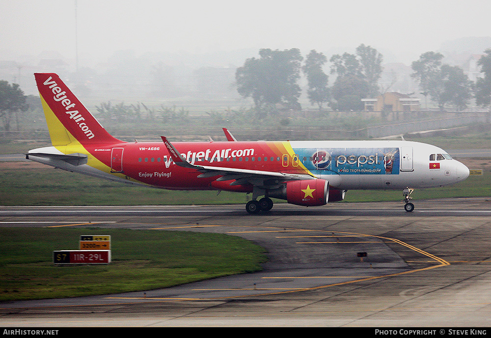 Aircraft Photo of VN-A686 | Airbus A320-214 | VietJet Air | AirHistory.net #589848