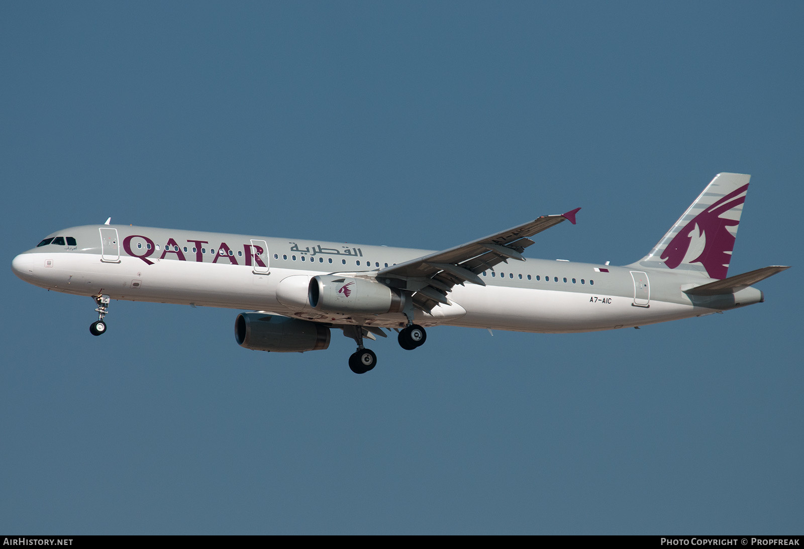Aircraft Photo of A7-AIC | Airbus A321-231 | Qatar Airways | AirHistory.net #589904