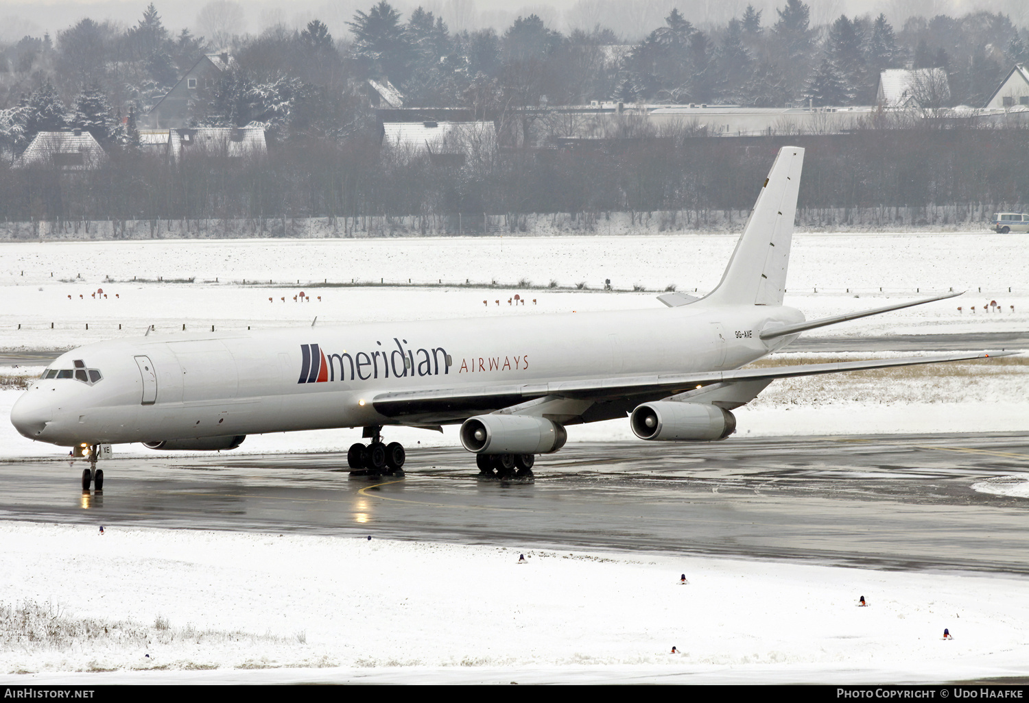Aircraft Photo of 9G-AXE | McDonnell Douglas DC-8-63 | Meridian Airways | AirHistory.net #589908