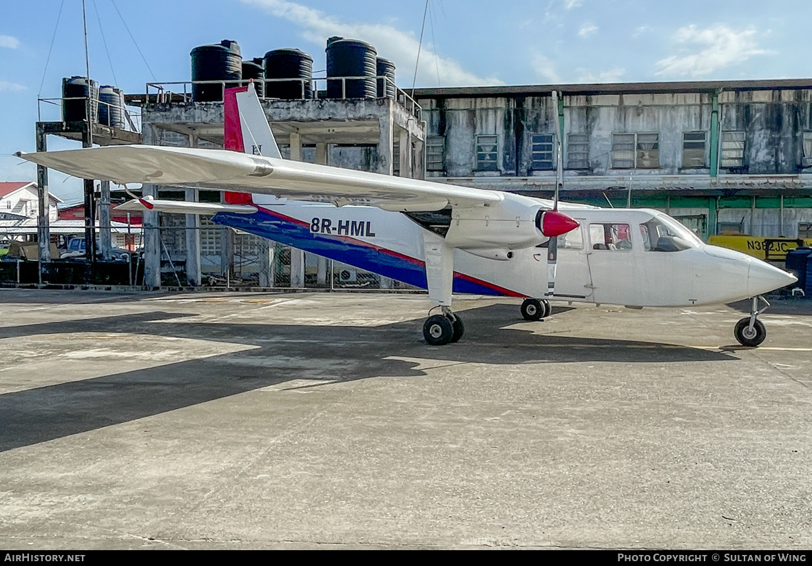 Aircraft Photo of 8R-HML | Britten-Norman BN-2B-20 Islander | AirHistory.net #589910