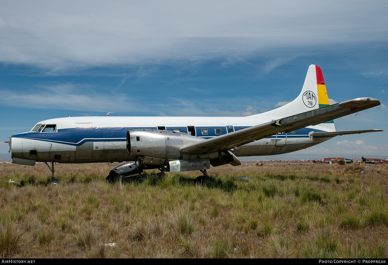 Aircraft Photo of TAM-78 | Convair 580 | Bolivia - Air Force | AirHistory.net #589932