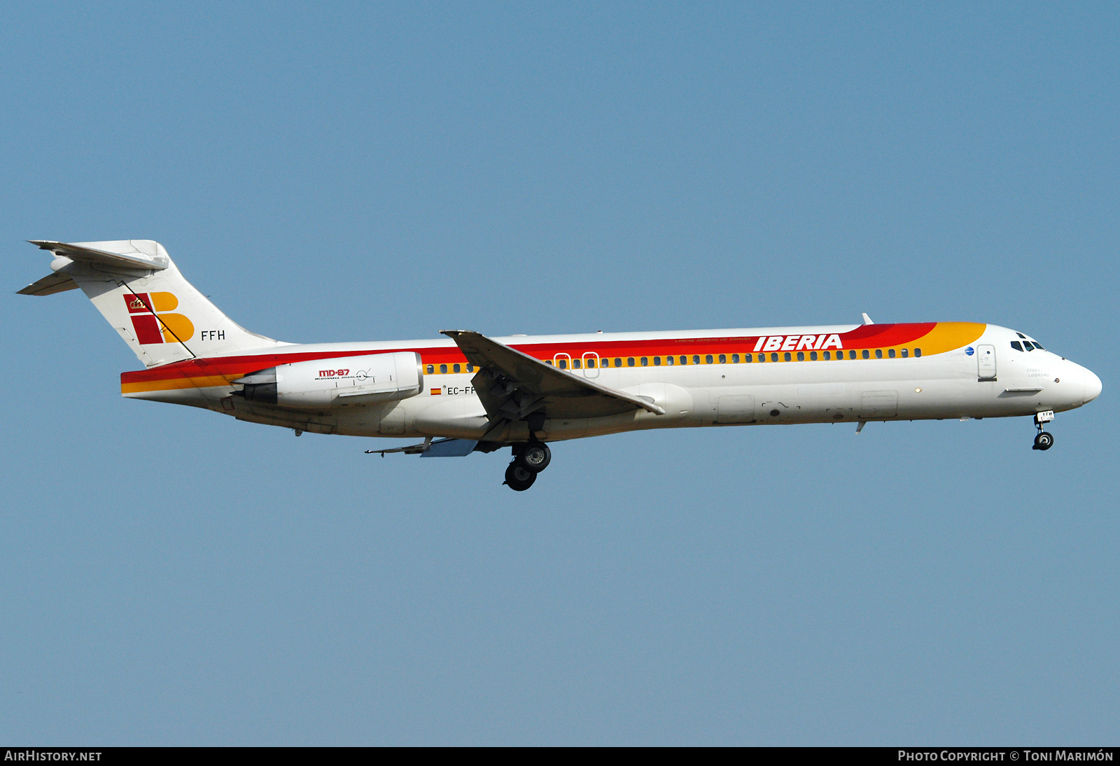 Aircraft Photo of EC-FFH | McDonnell Douglas MD-87 (DC-9-87) | Iberia | AirHistory.net #589943