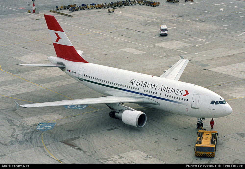 Aircraft Photo of OE-LAA | Airbus A310-324 | Austrian Airlines | AirHistory.net #589946