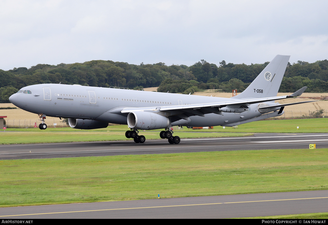 Aircraft Photo of T-058 | Airbus A330-243MRTT | Netherlands - Air Force | AirHistory.net #589984