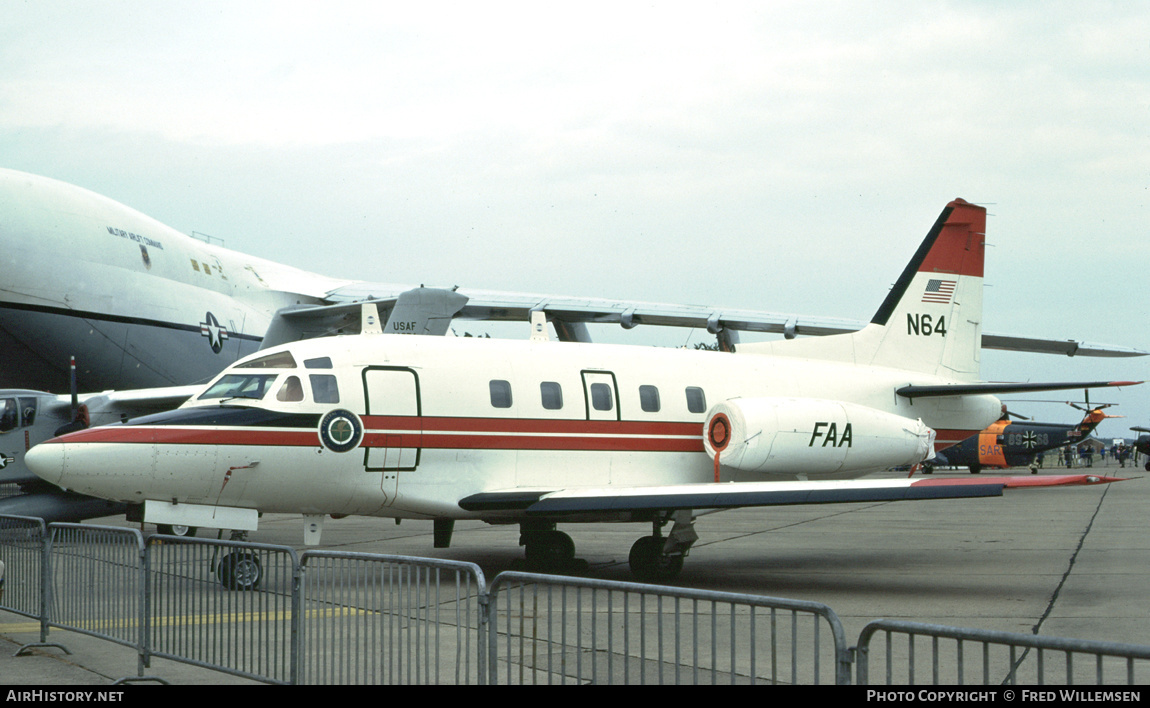 Aircraft Photo of N64 | North American Rockwell NA-380 Sabreliner 75A | FAA - Federal Aviation Administration | AirHistory.net #590033