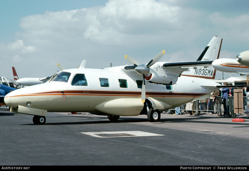 Aircraft Photo of N835MA | Mitsubishi MU-2L (MU-2B-36) | AirHistory.net #590034