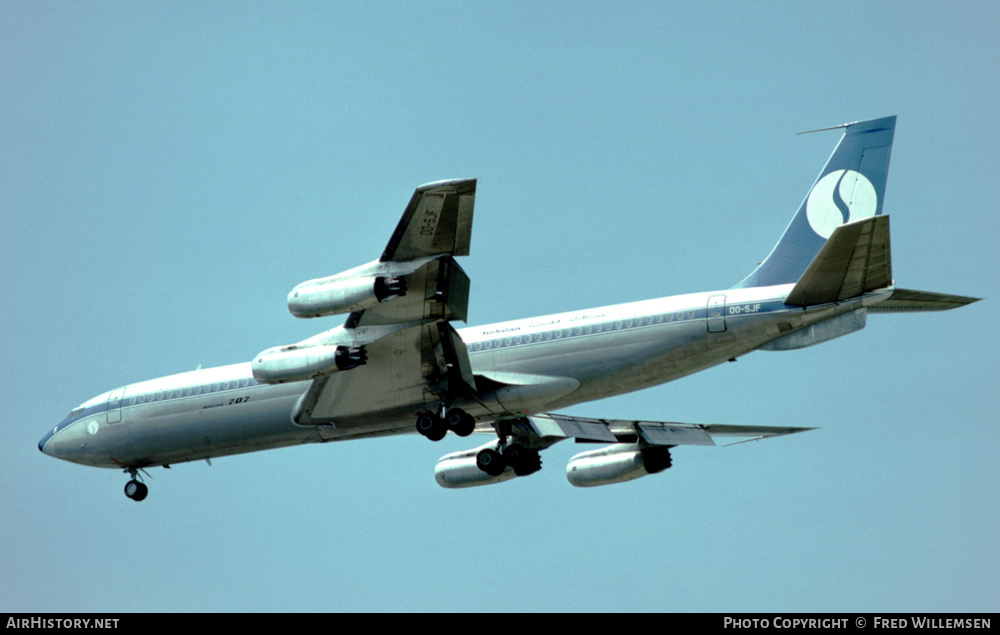 Aircraft Photo of OO-SJF | Boeing 707-329 | Sabena | AirHistory.net #590043