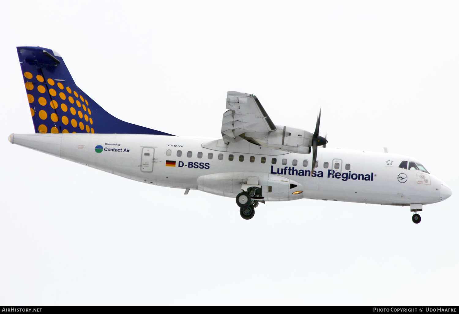 Aircraft Photo of D-BSSS | ATR ATR-42-500 | Lufthansa Regional | AirHistory.net #590051