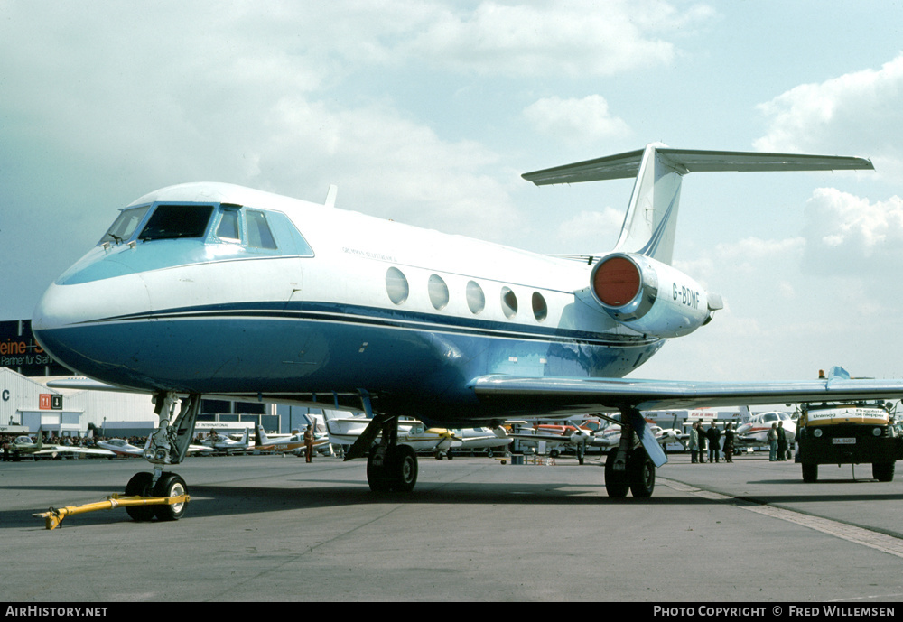 Aircraft Photo of G-BDMF | Grumman American G-1159 Gulfstream II | AirHistory.net #590054