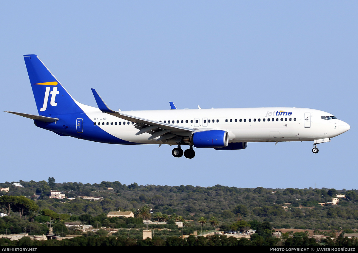 Aircraft Photo of OY-JYB | Boeing 737-8KN | Jettime | AirHistory.net #590091