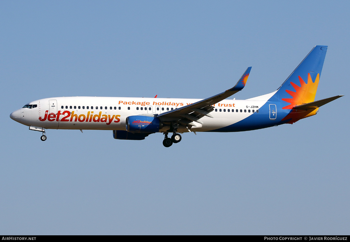 Aircraft Photo of G-JZHM | Boeing 737-800 | Jet2 Holidays | AirHistory.net #590092