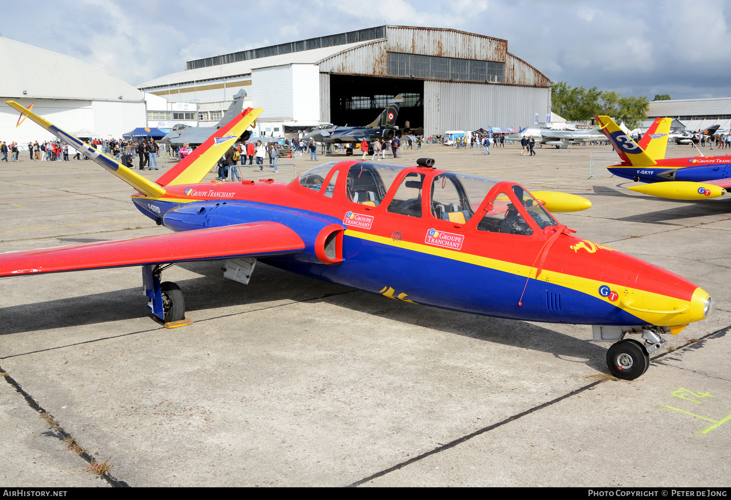 Aircraft Photo of F-GSYD | Fouga CM-170R Magister | Patrouille Tranchant | AirHistory.net #590103