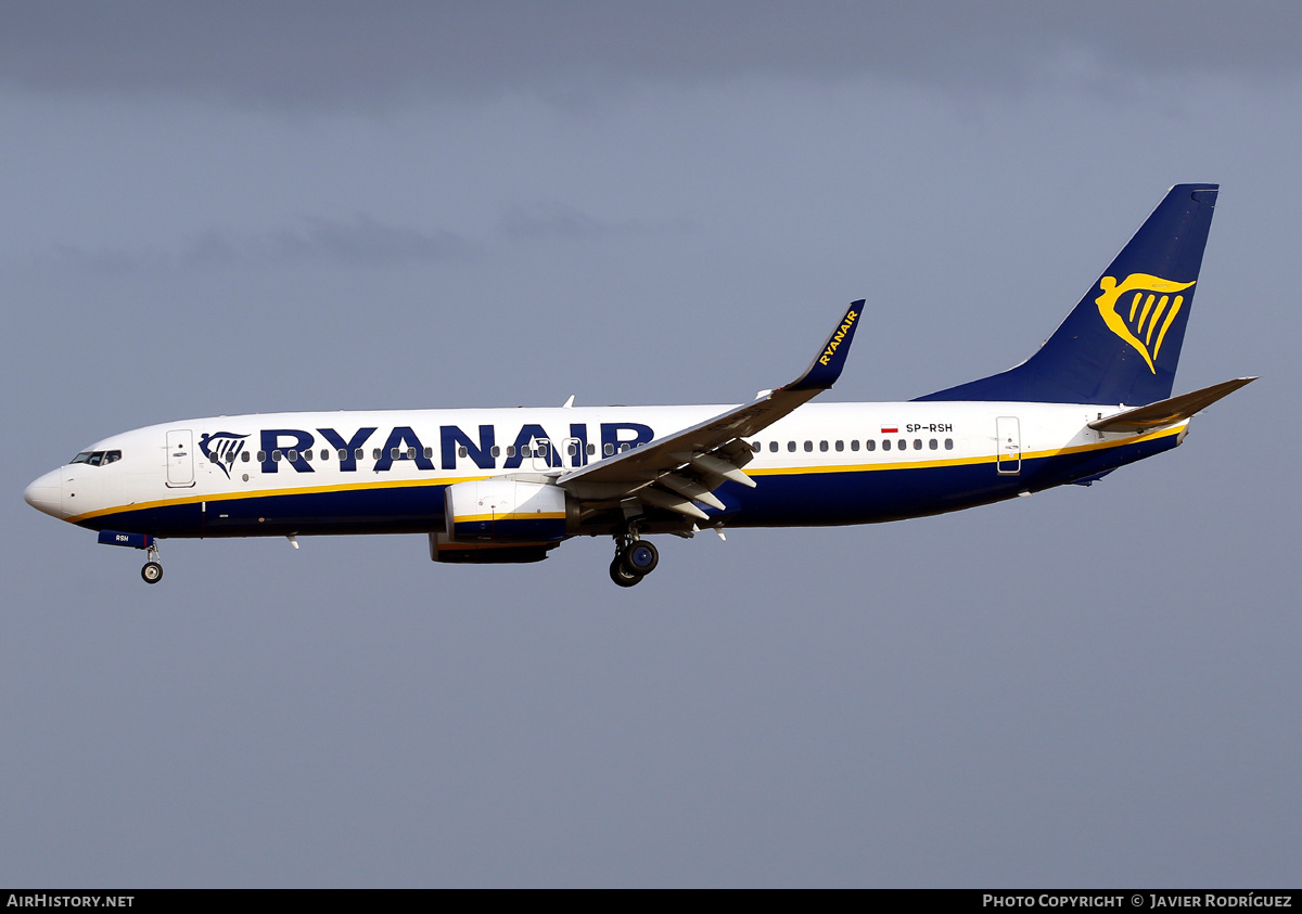 Aircraft Photo of SP-RSH | Boeing 737-8AS | Ryanair | AirHistory.net #590131