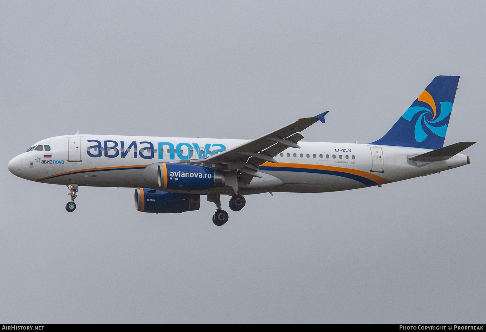 Aircraft Photo of EI-ELN | Airbus A320-232 | Avianova | AirHistory.net #590137