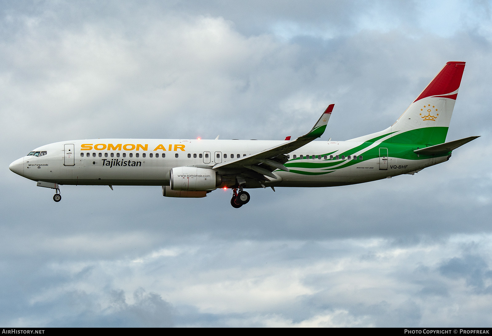 Aircraft Photo of VQ-BHF | Boeing 737-8GP | Somon Air | AirHistory.net #590143