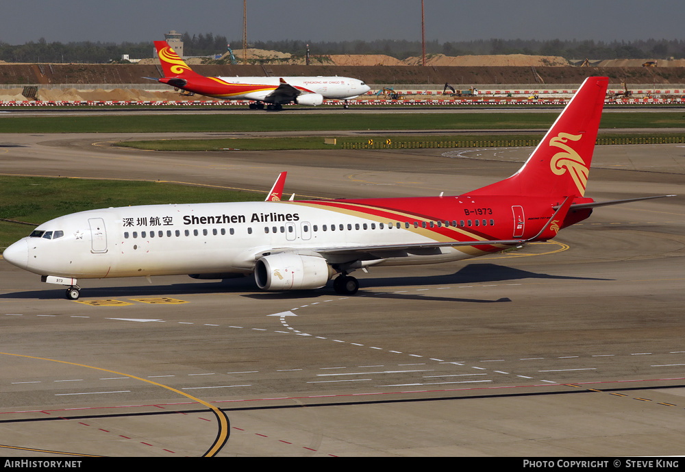 Aircraft Photo of B-1973 | Boeing 737-87L | Shenzhen Airlines | AirHistory.net #590148