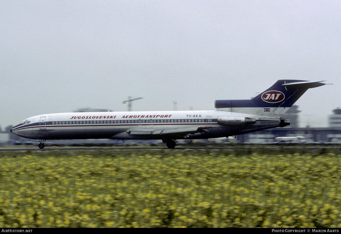 Aircraft Photo of YU-AKA | Boeing 727-2H9/Adv | JAT Yugoslav Airlines - Jugoslovenski Aerotransport | AirHistory.net #590169