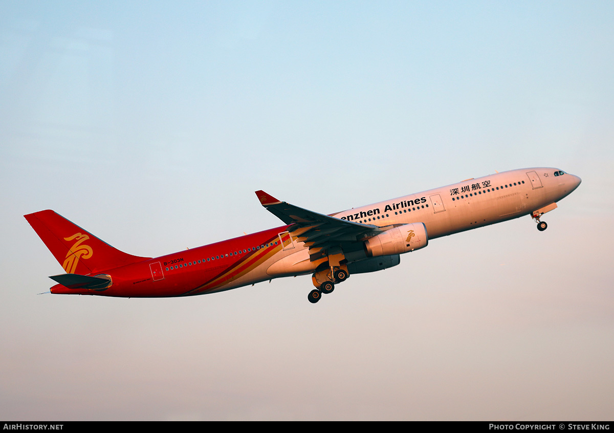 Aircraft Photo of B-303N | Airbus A330-343 | Shenzhen Airlines | AirHistory.net #590253