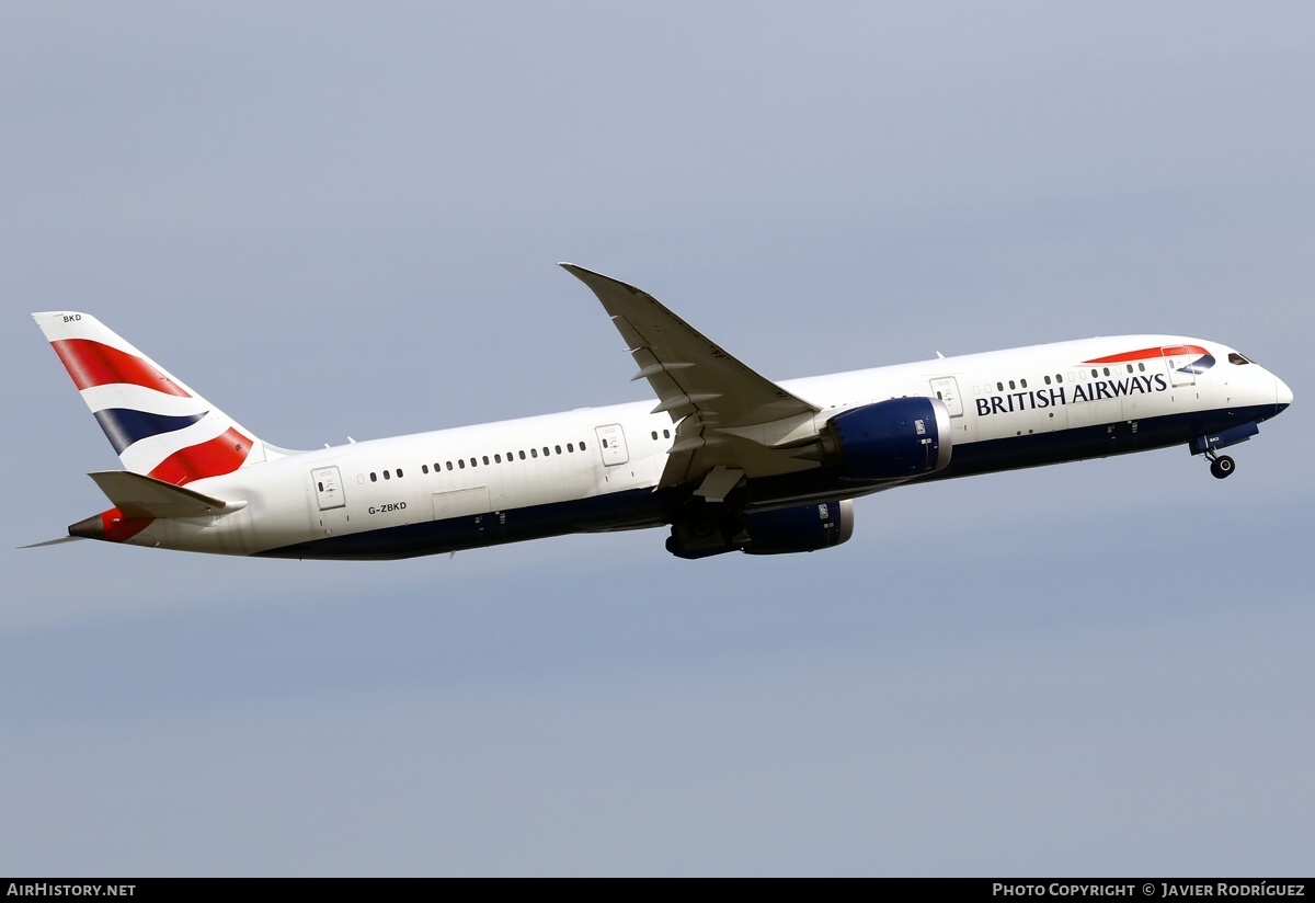 Aircraft Photo of G-ZBKD | Boeing 787-9 Dreamliner | British Airways | AirHistory.net #590301