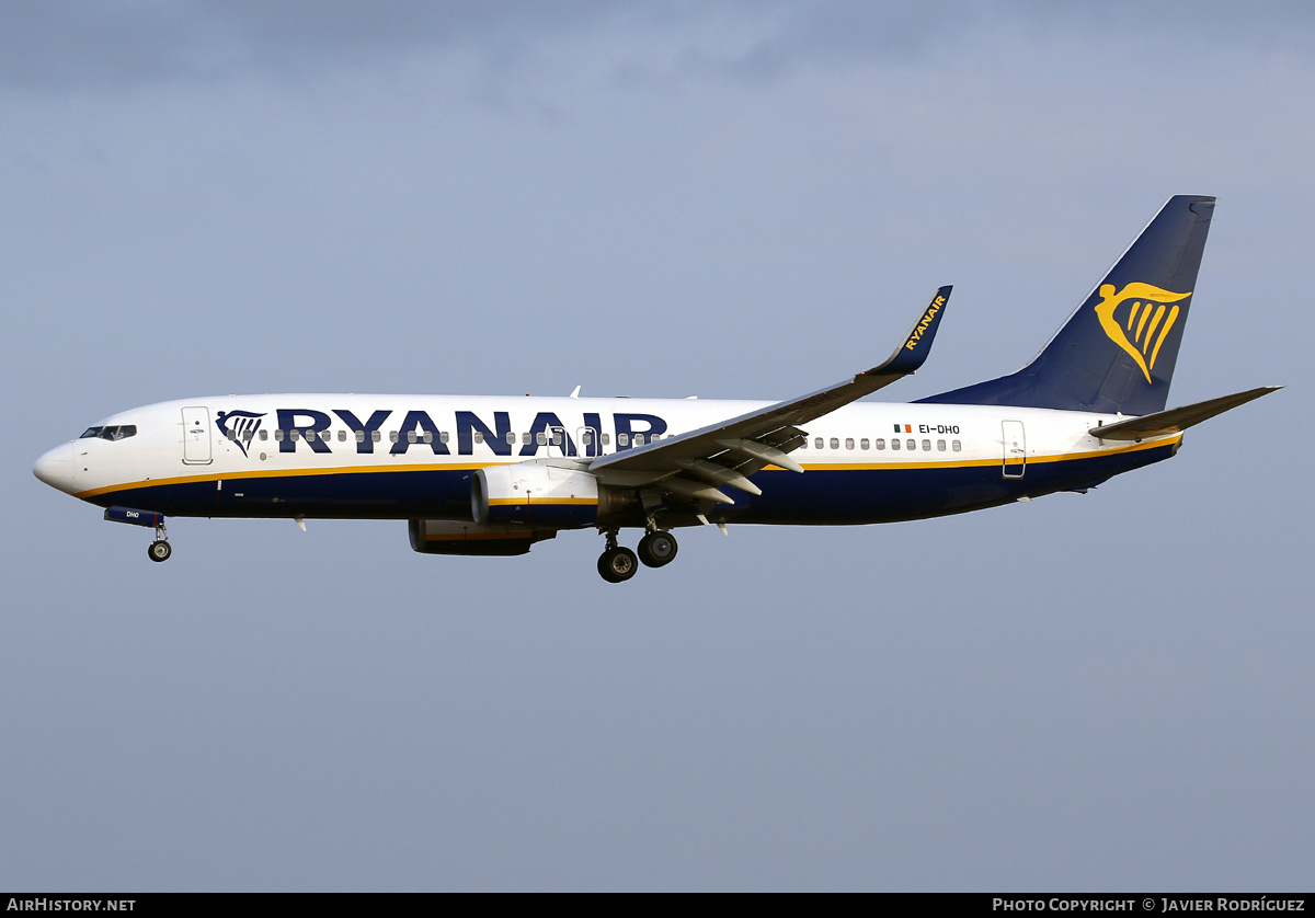 Aircraft Photo of EI-DHO | Boeing 737-8AS | Ryanair | AirHistory.net #590309