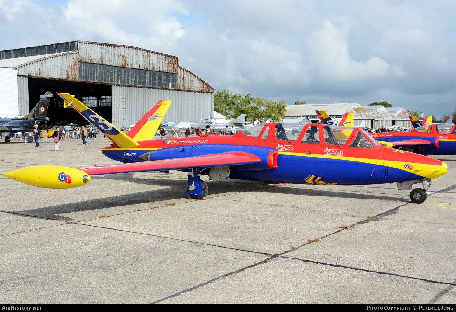 Aircraft Photo of F-GKYF | Fouga CM-170R Magister | Patrouille Tranchant | AirHistory.net #590359