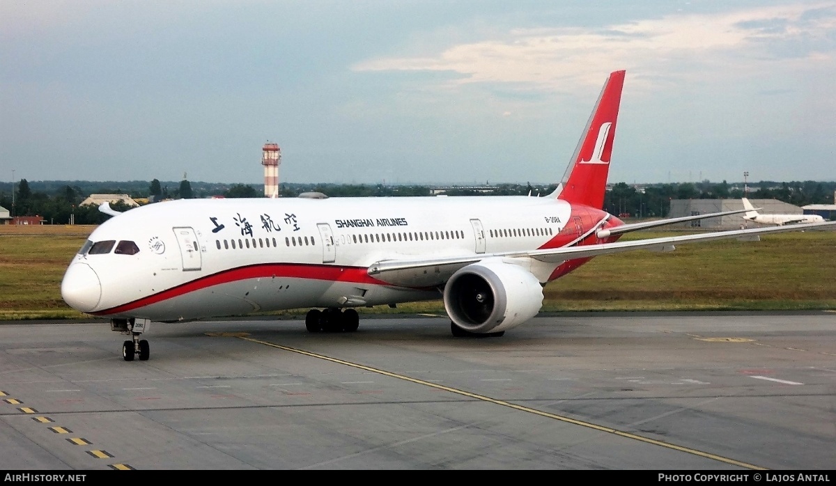 Aircraft Photo of B-208X | Boeing 787-9 Dreamliner | Shanghai Airlines | AirHistory.net #590380