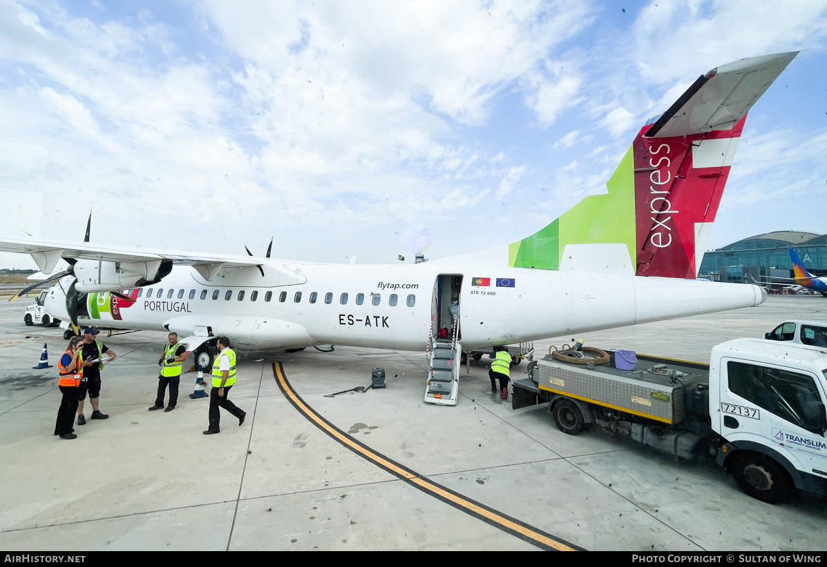 Aircraft Photo of ES-ATK | ATR ATR-72-600 (ATR-72-212A) | TAP Portugal Express | AirHistory.net #590403