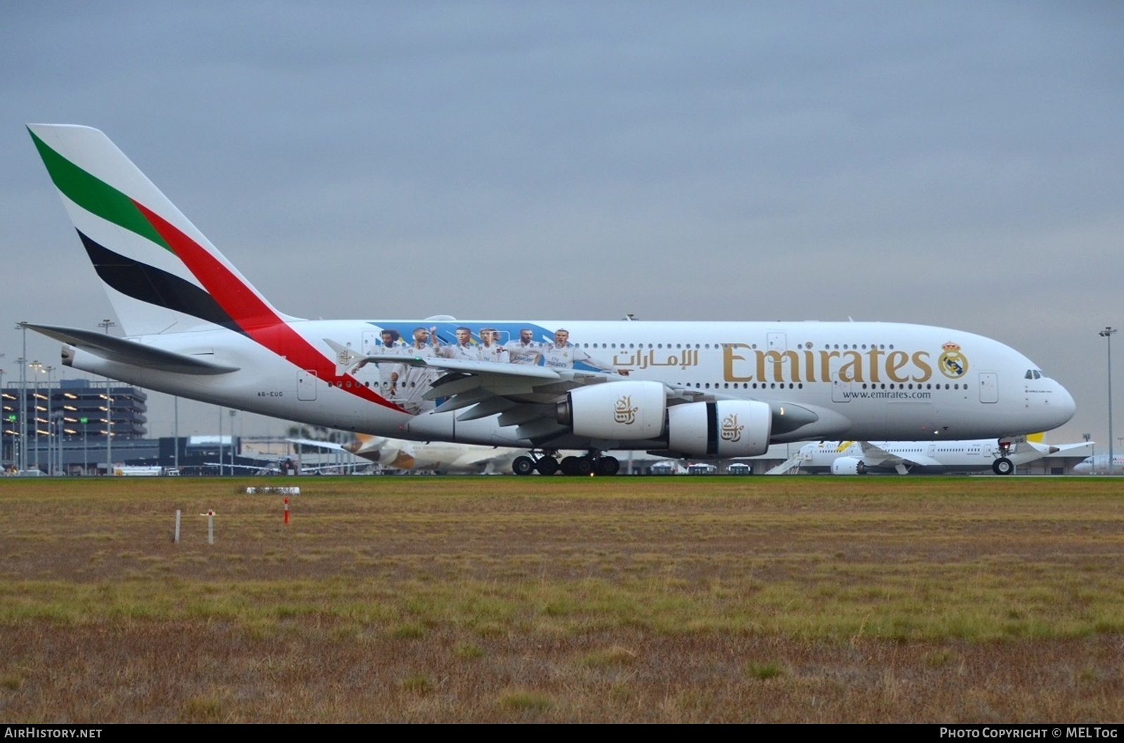 Aircraft Photo of A6-EUG | Airbus A380-861 | Emirates | AirHistory.net #590434