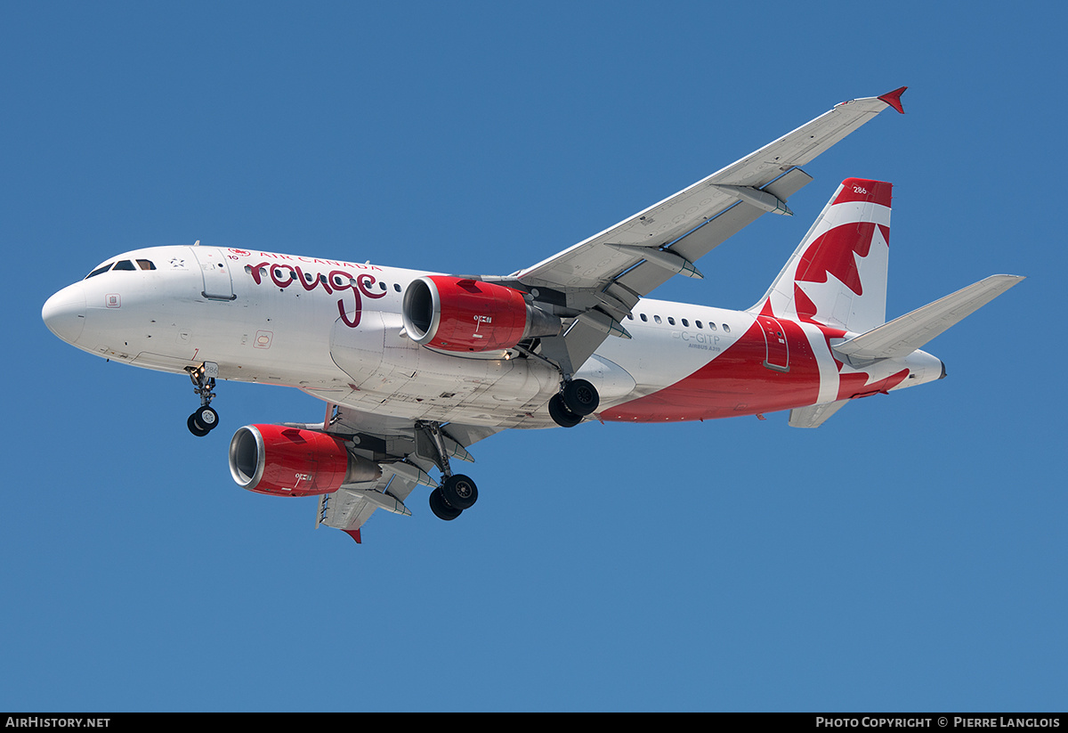 Aircraft Photo of C-GITP | Airbus A319-112 | Air Canada Rouge | AirHistory.net #590455