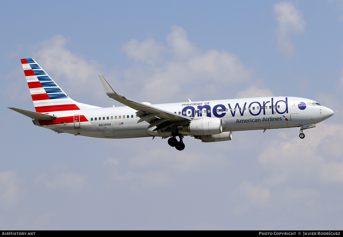 Aircraft Photo of N838NN | Boeing 737-823 | American Airlines | AirHistory.net #590538