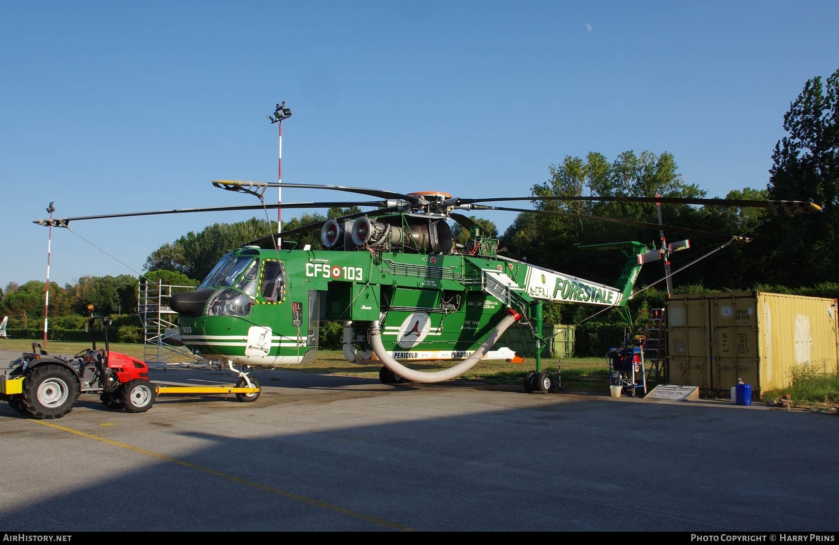 Aircraft Photo of I-CFAJ | Sikorsky S-64F Skycrane | Italy - Corpo Forestale (CFS) | AirHistory.net #590552