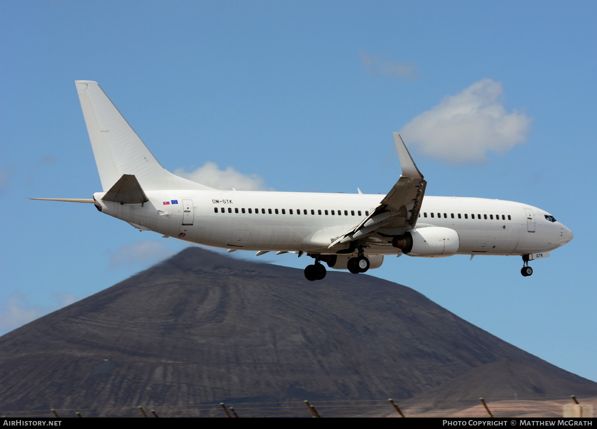 Aircraft Photo of OM-GTK | Boeing 737-86N | AirHistory.net #590564